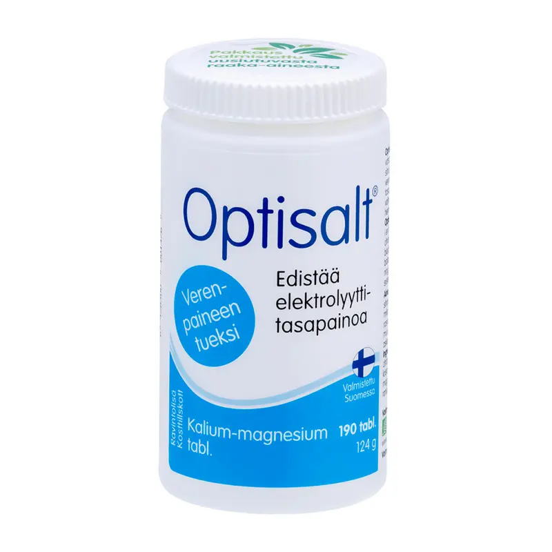 Optisalt Kalium-magnesiumtabletti 190 tabl