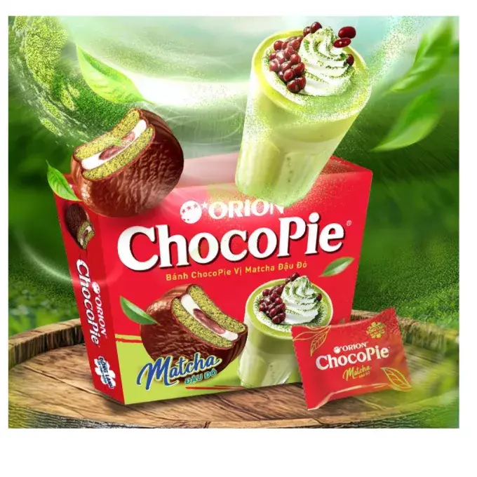 ORION, MATCHA & RED BEAN CHOCO-PIE VN 360G