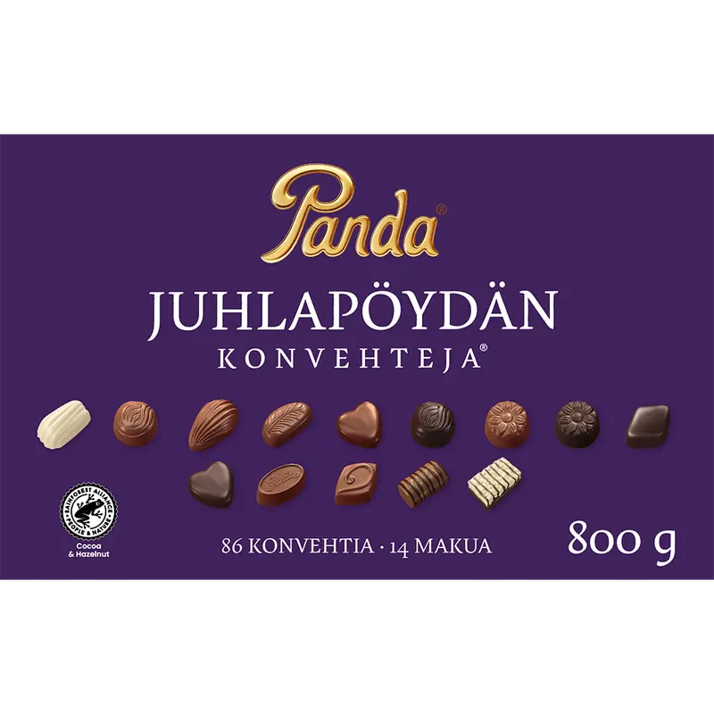 Panda Juhlapöydän suklaakonvehti 800g