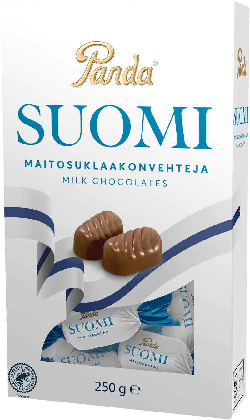Panda Suomi maitosuklaakonvehti 250g