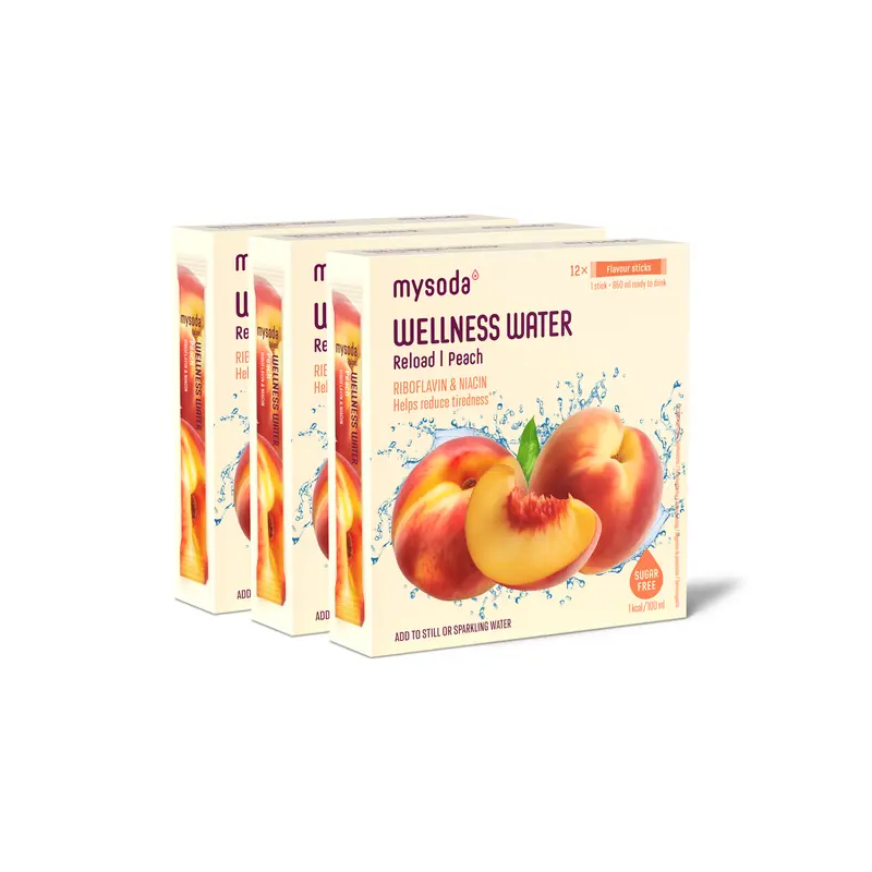 Peach Wellness Water Reload 3-Pack