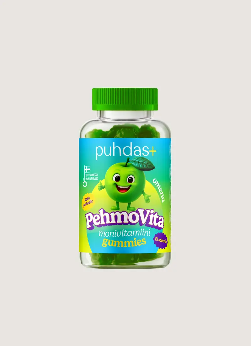 PehmoVita monivitamiini Omena Gummies 75 kpl