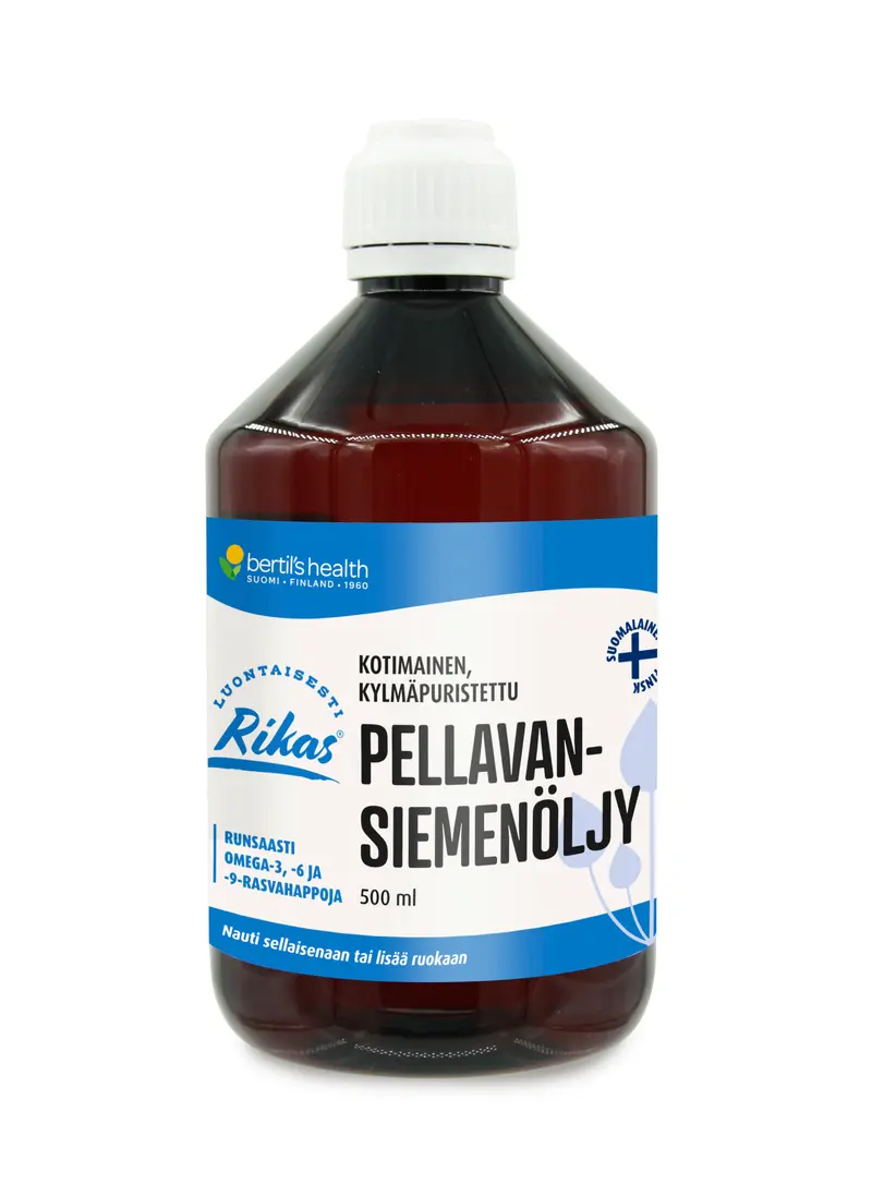 Pellavaöljy (pellavansiemenöljy), 500 ml