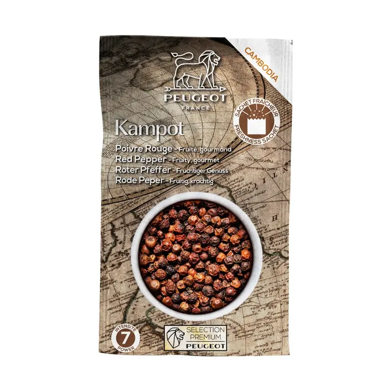 Peugeot Premium Kampot punapippuri 60 g Kambodza (3x20g)