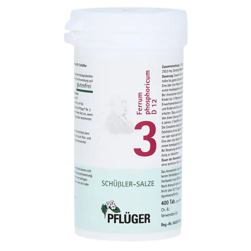 Pflüger No 3 Ferrum Phosphor D12 400tbl.