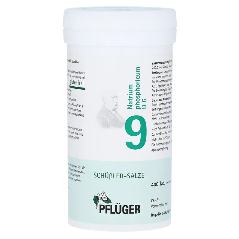 Pflüger No 9 Natrium Phospho D6 400tbl.