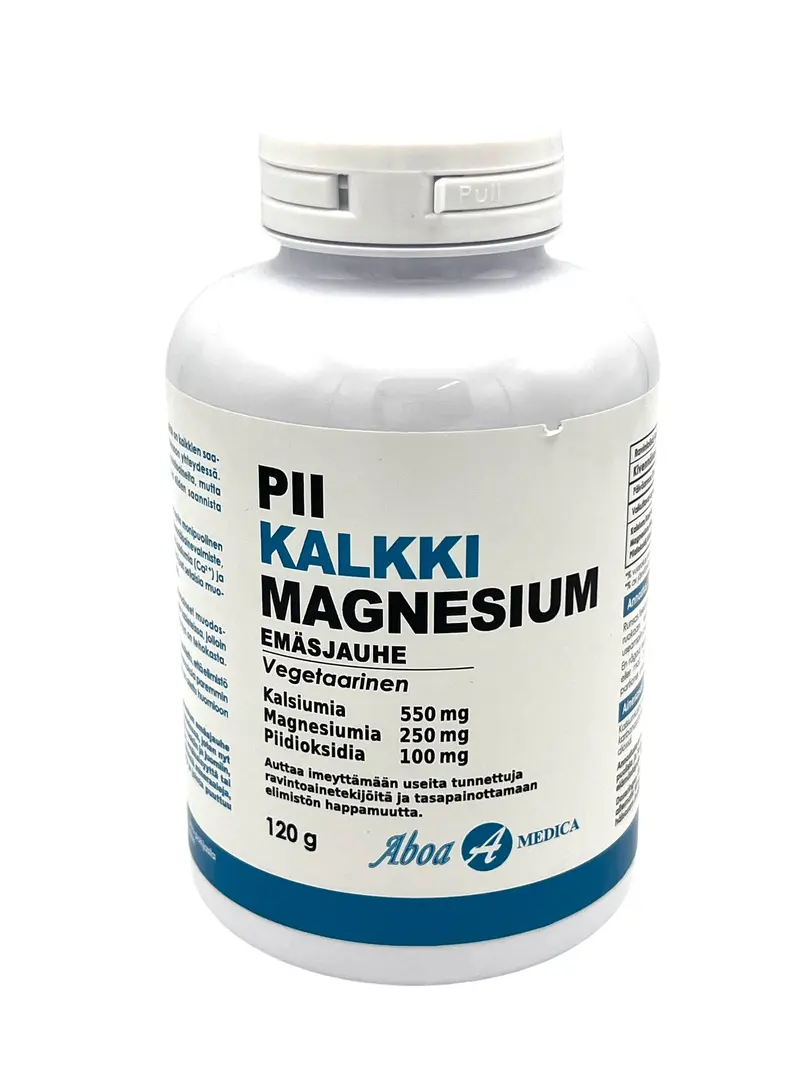 Pii Kalkki Magnesium Emäsjauhe 120g