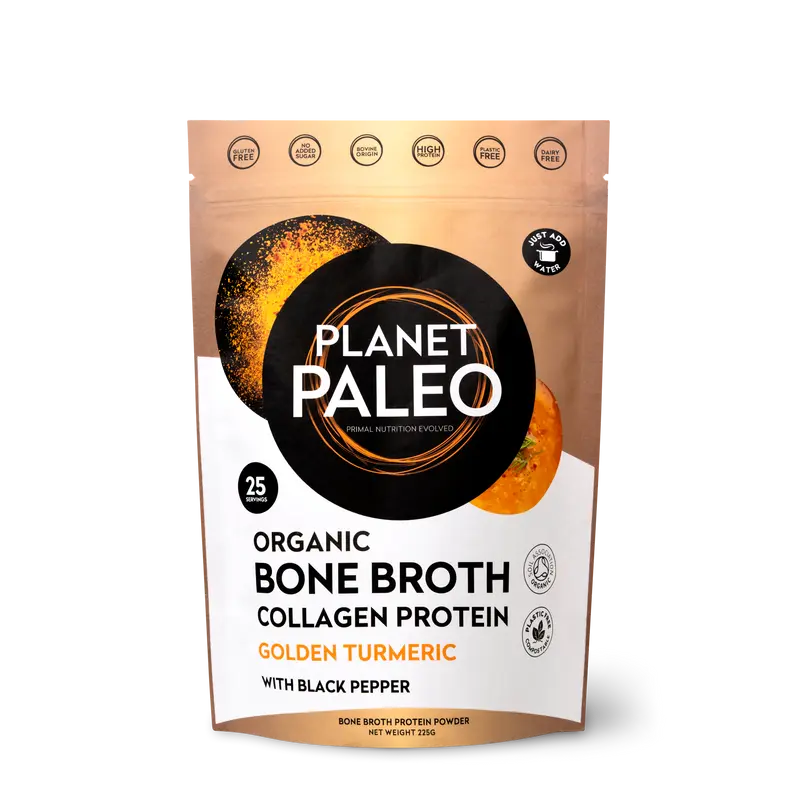 Planet Paleo Bone Broth Turmeric Luomu Luuliemi 225g