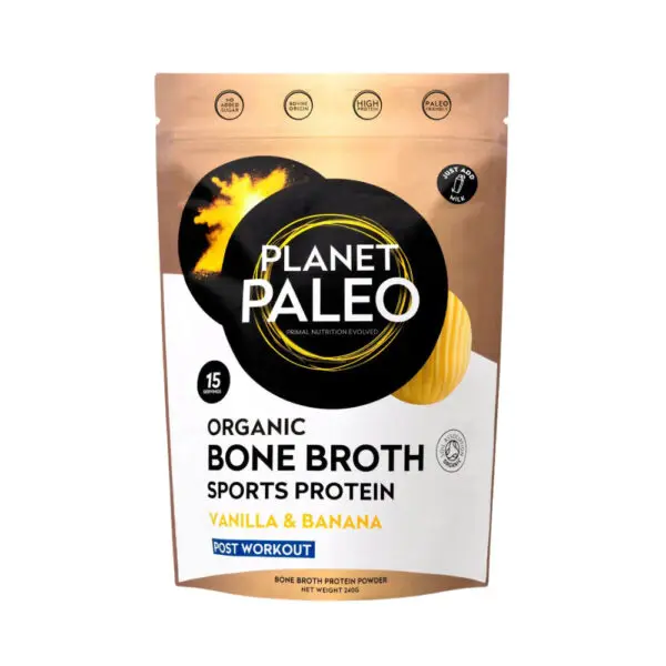 Planet Paleo Luomu Luuliemi Sports Vanilja & Banaani