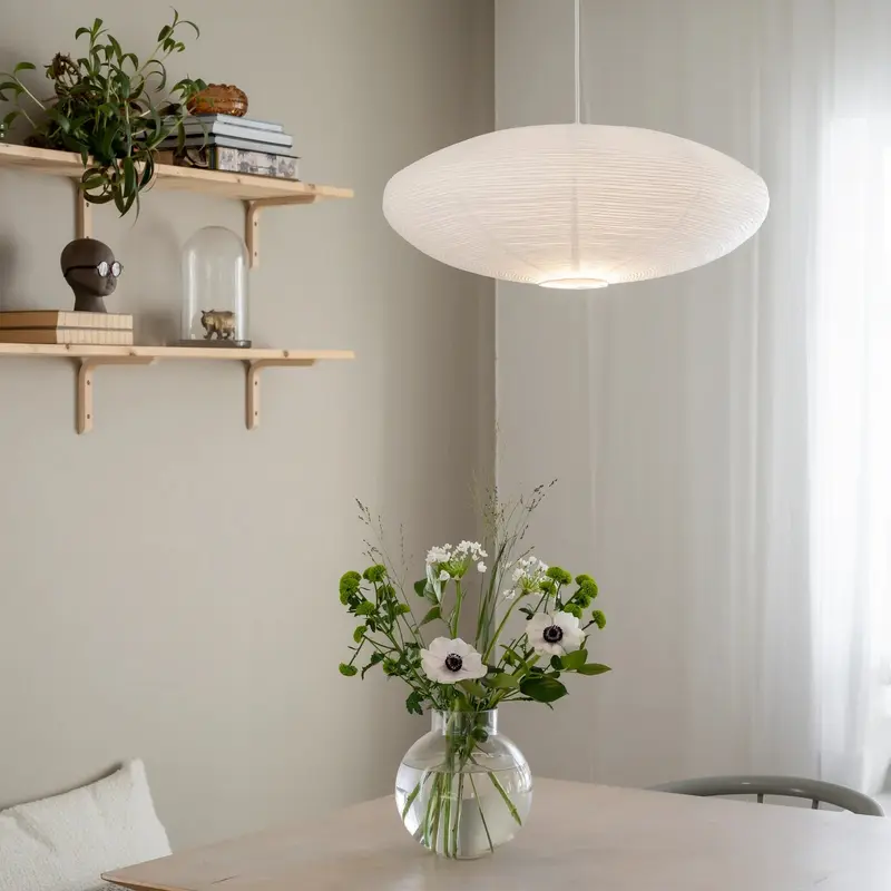 PR Home Yuni varjostin riisipaperia ø60cm, valkoinen
