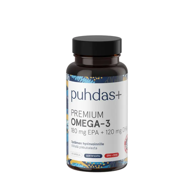 Premium Omega-3 180 mg EPA / 120 mg DHA, 80 kpl