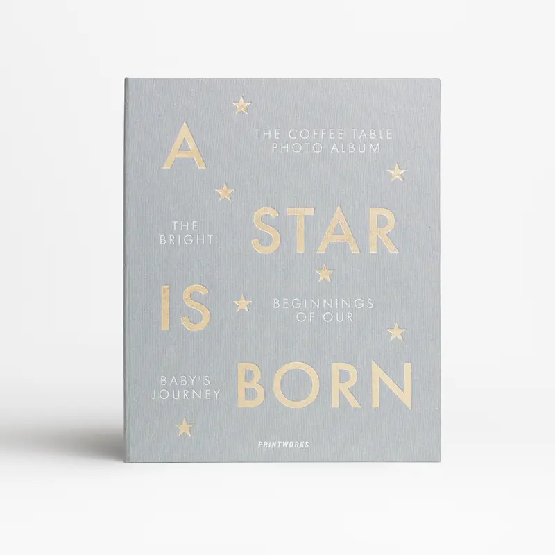 Printworks A Star Is Born valokuva-albumi, harmaa