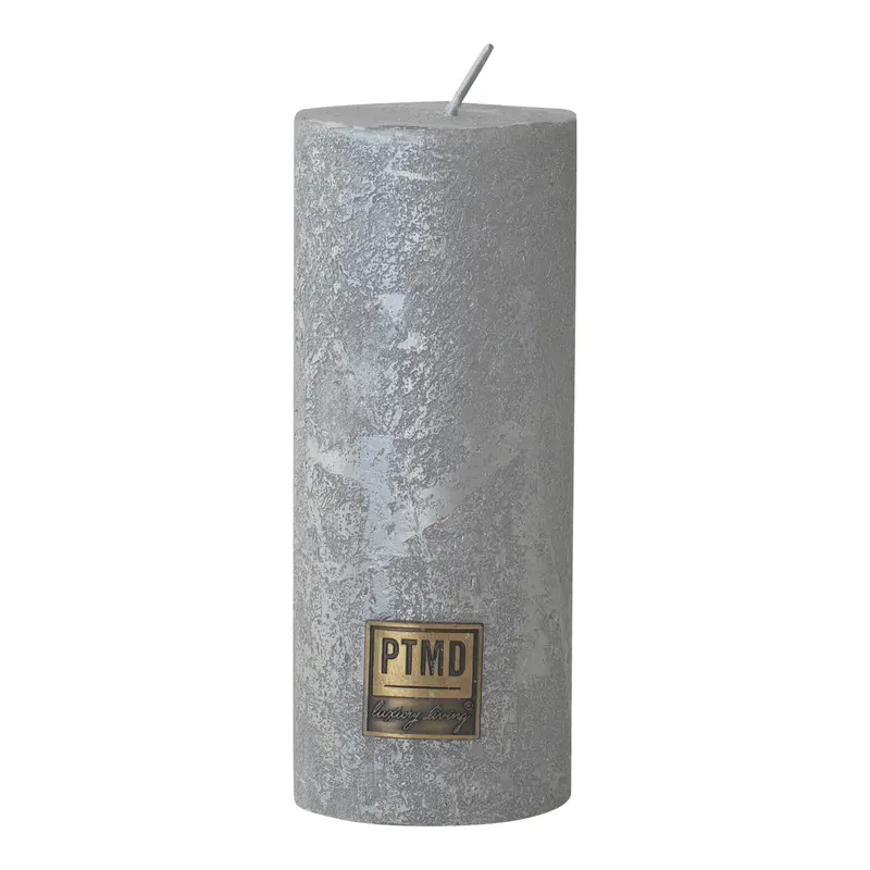 PTMD Rustic Vintage kynttilä 12*5cm, hopea