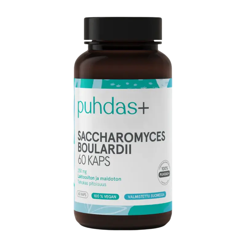 Puhdas+ Caps Saccharomyces Boulardii 250 mg 60 vegekaps.