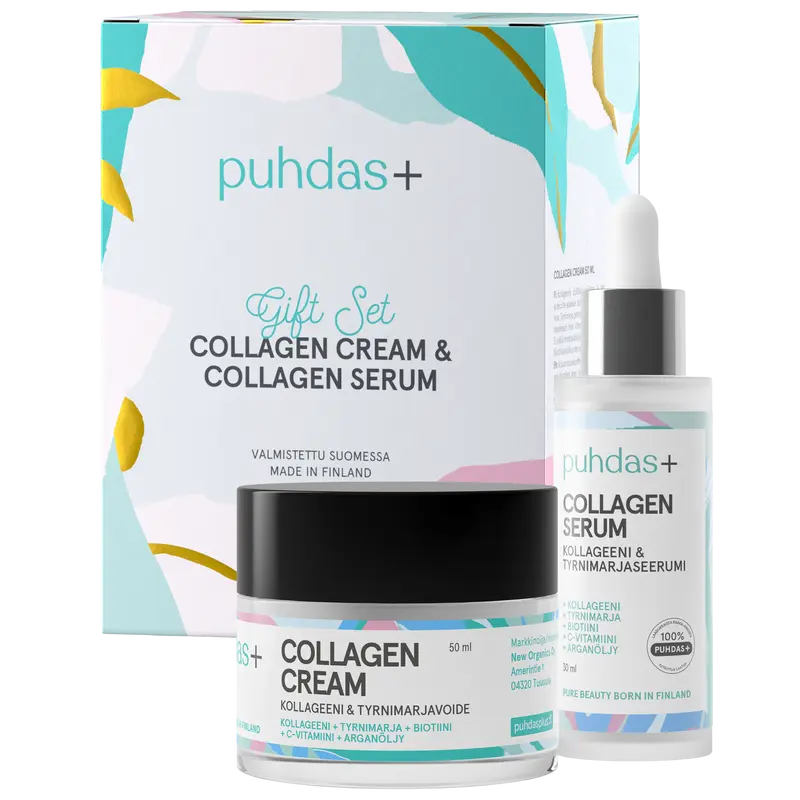 Puhdas+ Collagen Cream & Collagen Serum Gift Set