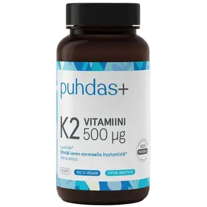 Puhdas+ K2-vitamiini 500 mikrog