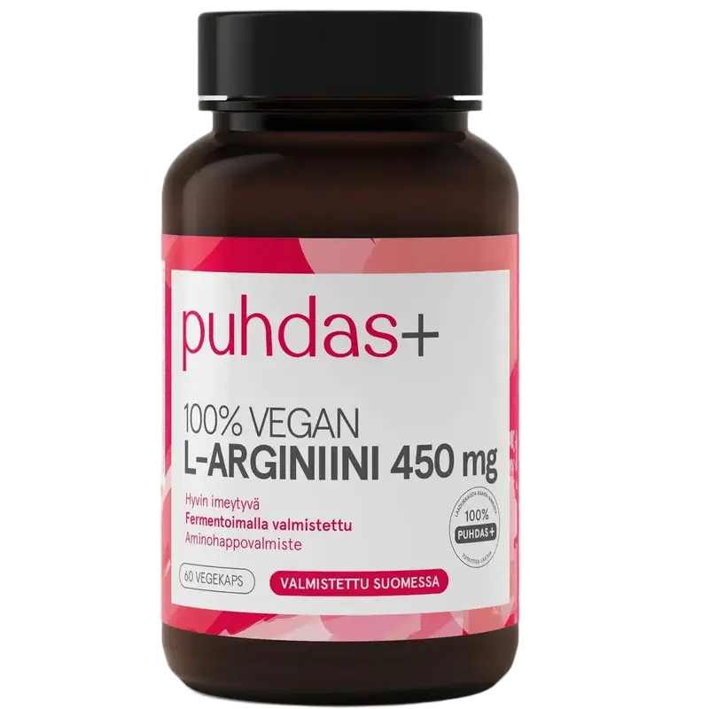 Puhdas+ Kasviperäinen L-Arginiini 450 mg