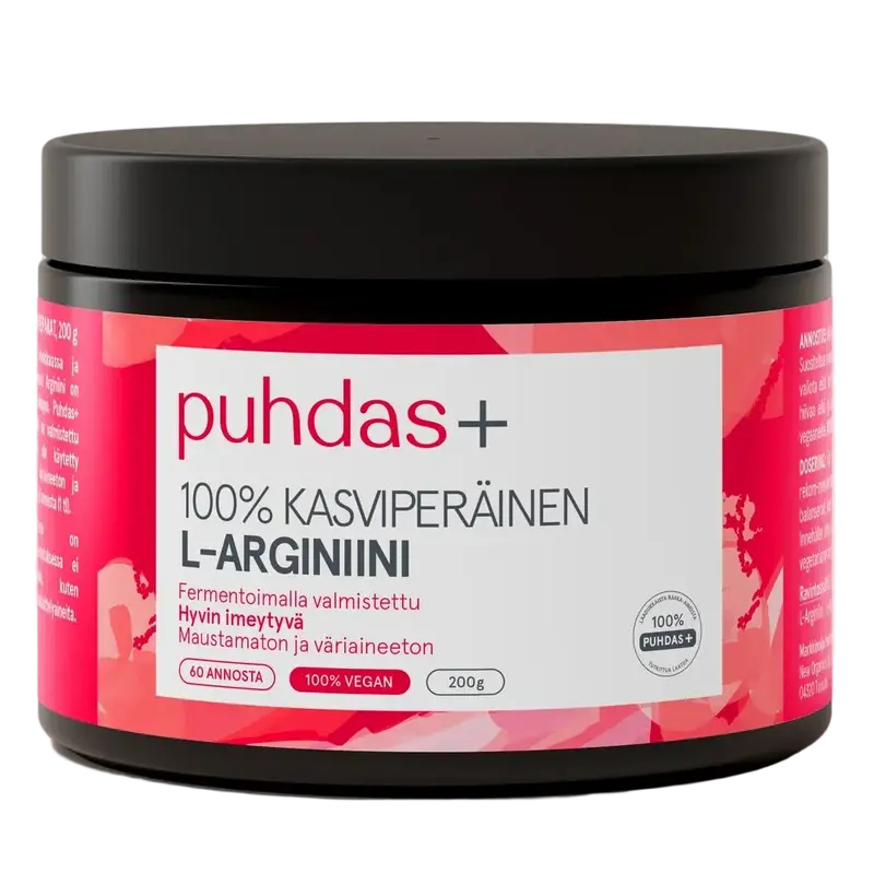 Puhdas+ Kasviperäinen L-Arginiini