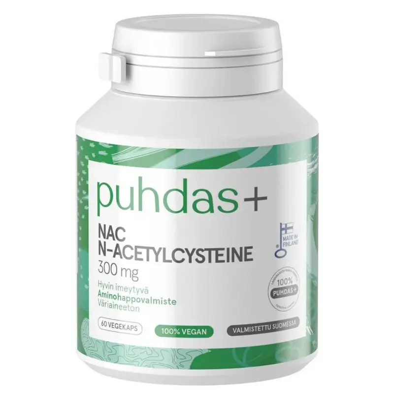 puhdas+ NAC 300mg 60kps.