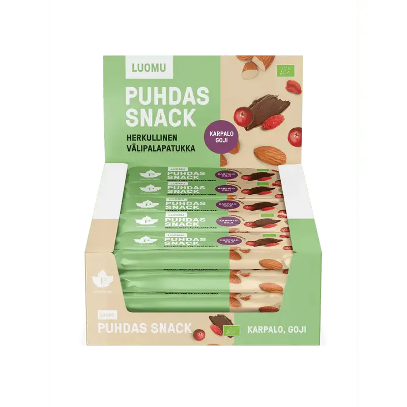 Puhdas Snack - Marjainen 40 g- 20-pack, Puhdistamo