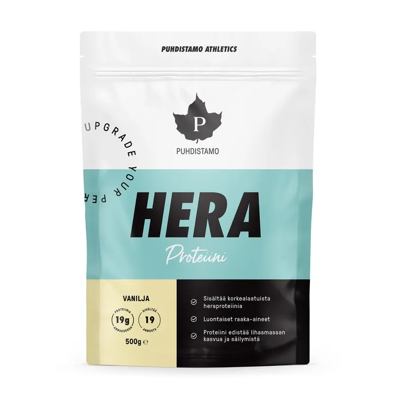 Puhdistamo Athletics Heraproteiini Vanilja 500 g