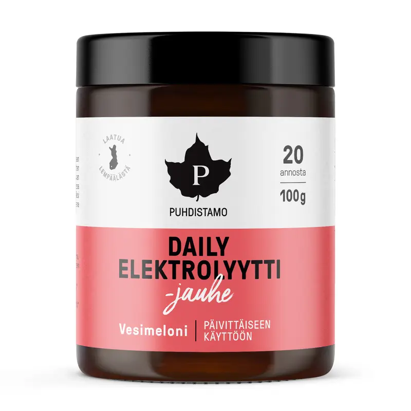 Puhdistamo Daily Elektrolyyttijauhe Vesimeloni 100 g
