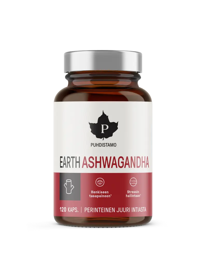 Puhdistamo Earth Ashwagandha - 120 kaps