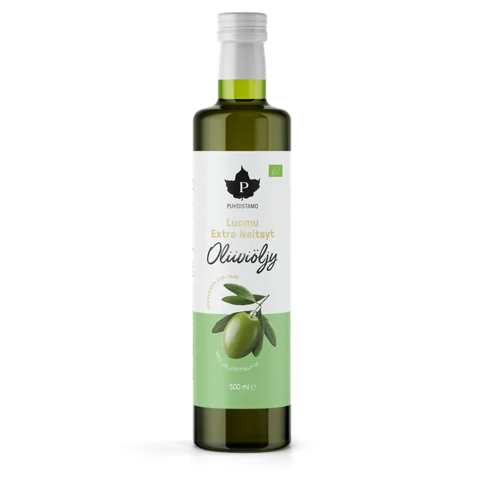 Puhdistamo — Ekstra-neitsytoliiviöljy, luomu, 500 ml