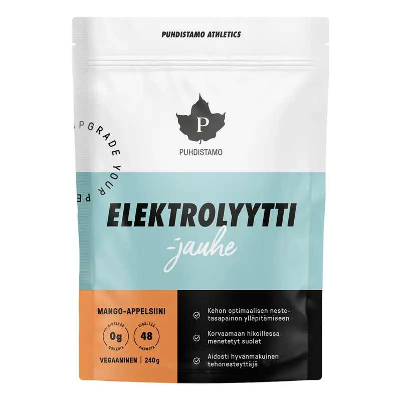 Puhdistamo Elektrolyyttijauhe Mango-Appelsiini 240 g