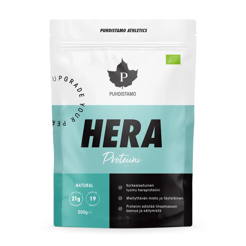 Puhdistamo Heraproteiini natural luomu 500 g