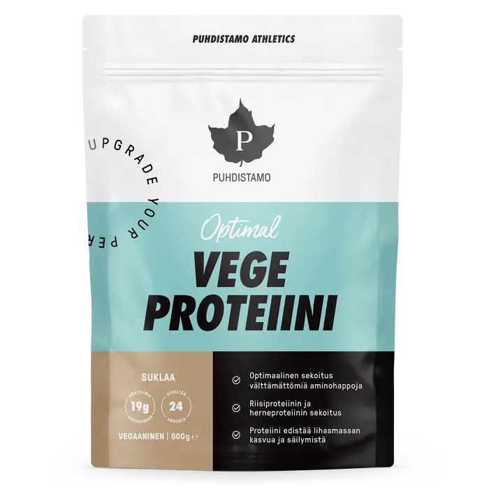 Puhdistamo — Optimal VEGE Proteiini, suklaa, 600 g