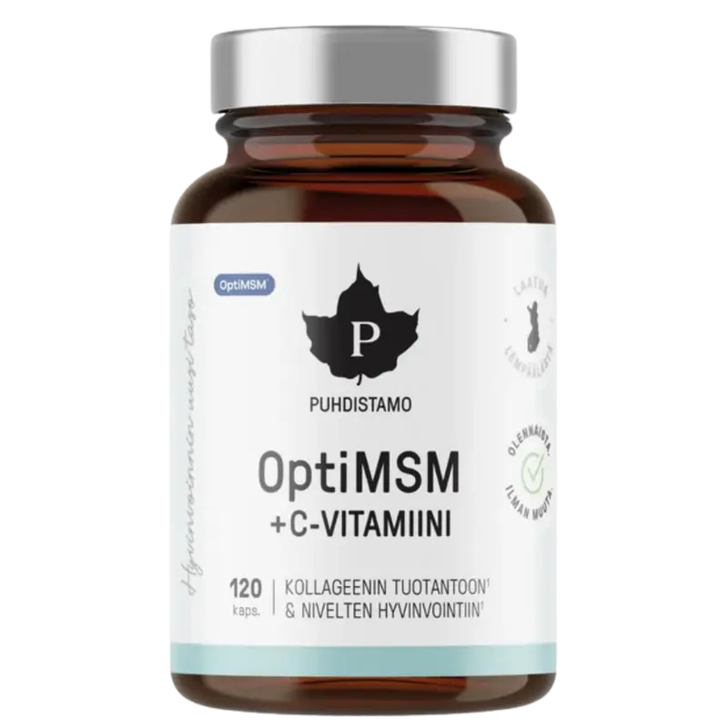 Puhdistamo OptiMSM + C 120 kaps.