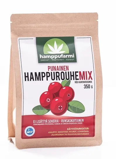 Punainen hamppurouhe-mix, 350 g