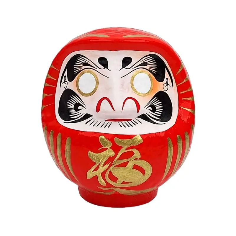 Punainen japanilainen Daruma - 9-15 cm