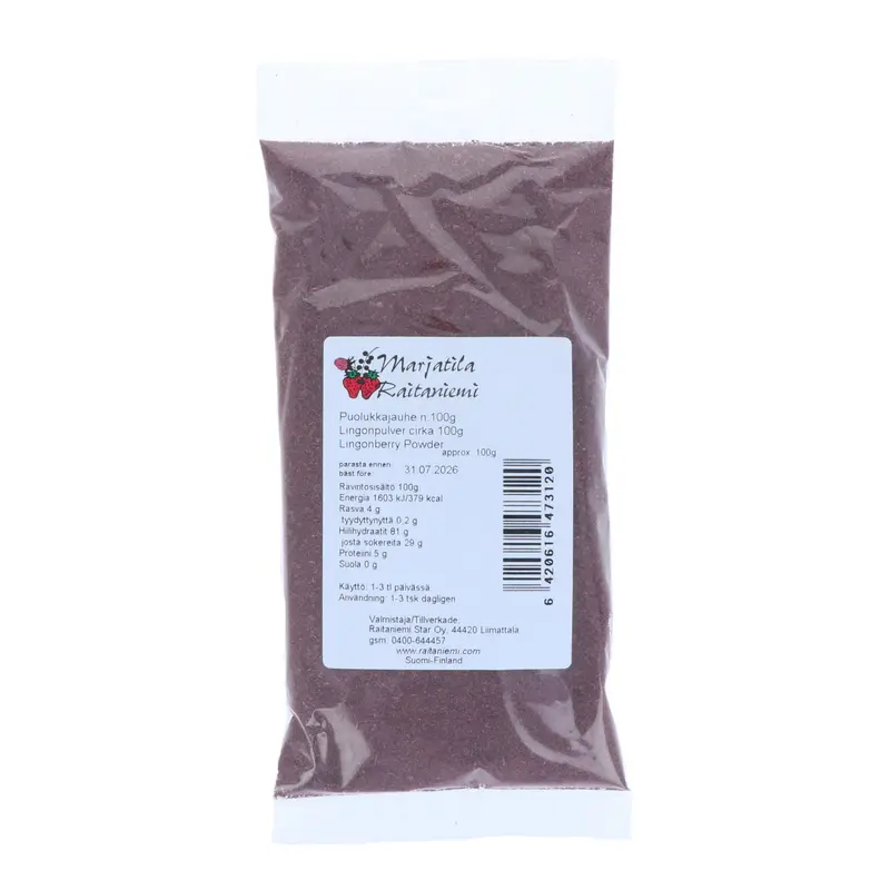 Puolukkajauhe, 100 g