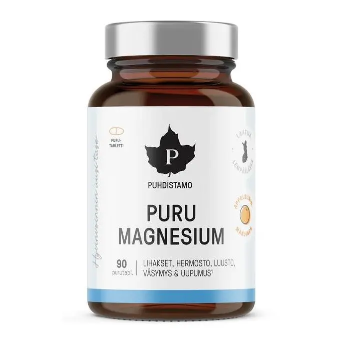 Puru Magnesium 90 purutabl, Puhdistamo - Päiväys 11/26