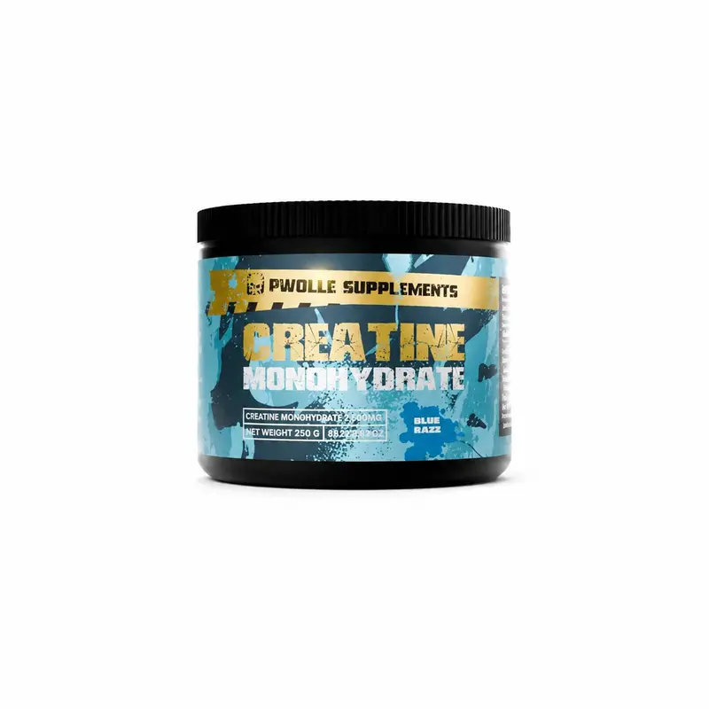 PWOLLE Kreatiini Monohydraatti - Blue Razz 250g