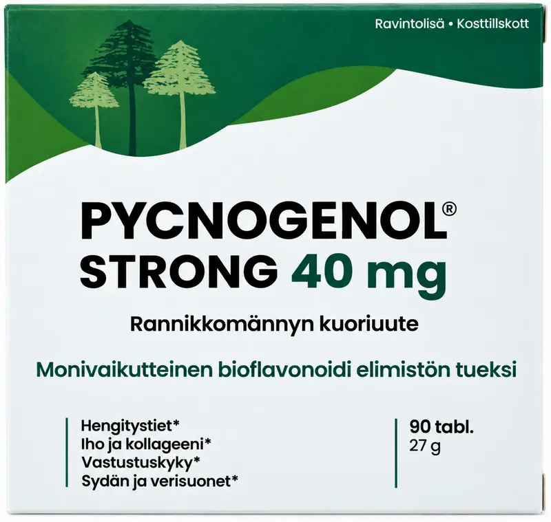 Pycnogenol Strong 40 mg 90 tbl EXTRAPAKKAUS