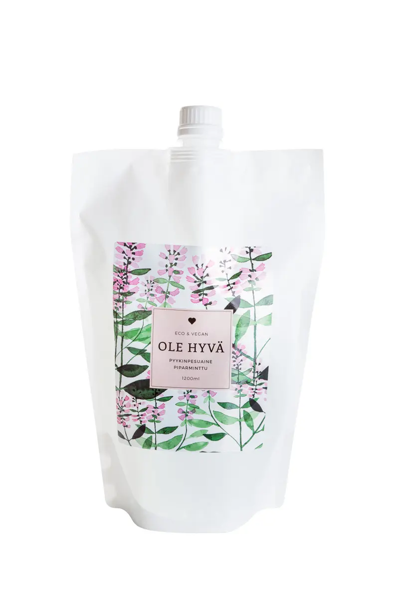 Pyykinpesuaine, piparminttu, täyttöpussi, 1200 ml