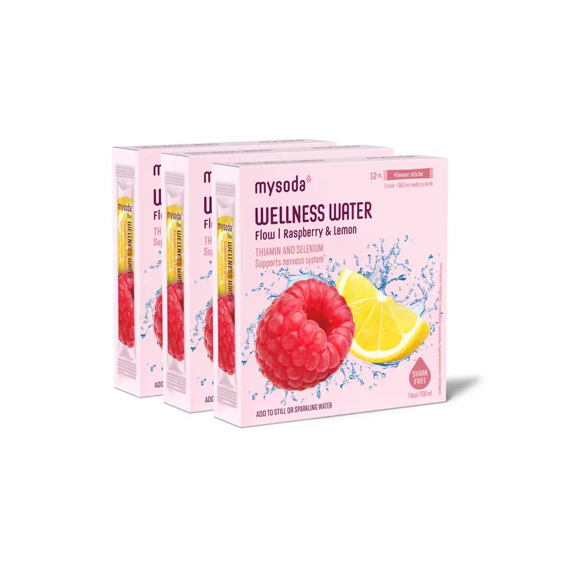 Raspberry & Lemon Wellness Water Flow 3-Pack