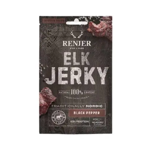 Renjer Nordic Elk Jerky Black Pepper