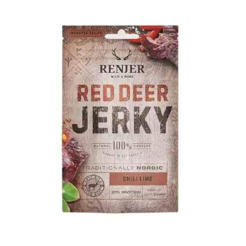 Renjer Nordic Red Deer Jerky Chili & Lime