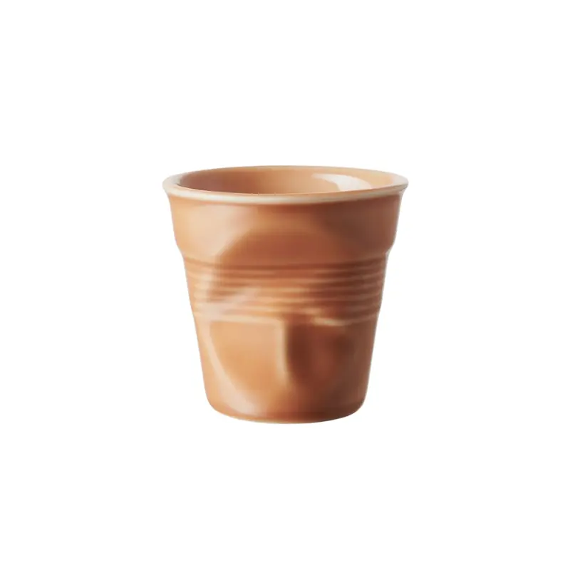 Revol Froissé -cappuccinokuppi 18 cl vaaleanruskea