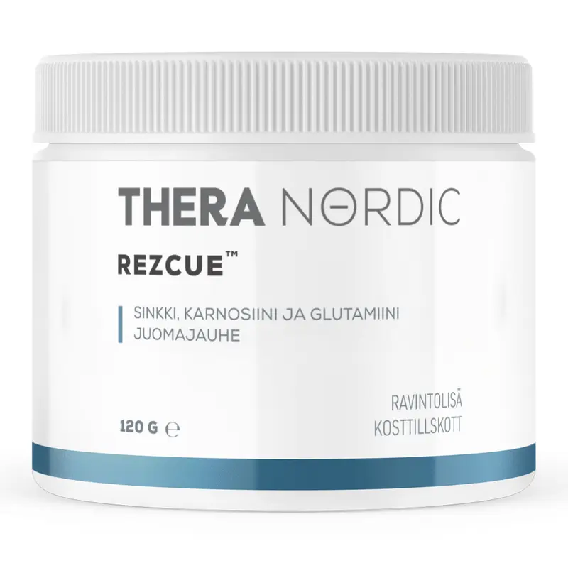 REZCUE Sinkkikarnosiini + Glutamiini, 120 g