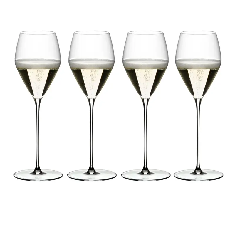Riedel Veloce Champagne Wine Glass -samppanjalasi 4 kpl Bonuspakkaus