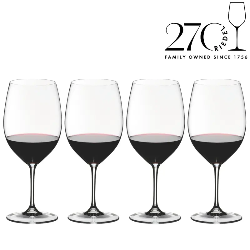 Riedel Vinum Cabernet/Merlot -punaviinilasi 3 + 1 kpl 270v juhlapakkaus