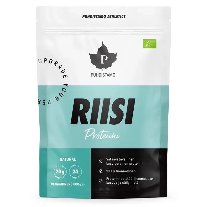 Riisiproteiini Natural 600g, Puhdistamo