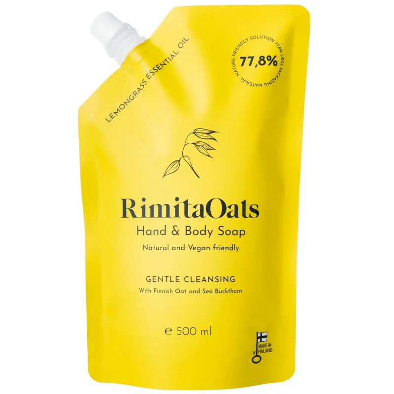 Rimita Oats Käsi- ja Vartalosaippua Sitruunaruoho