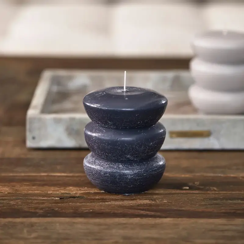 Rivièra Maison Bauble Candle black 9*11cm