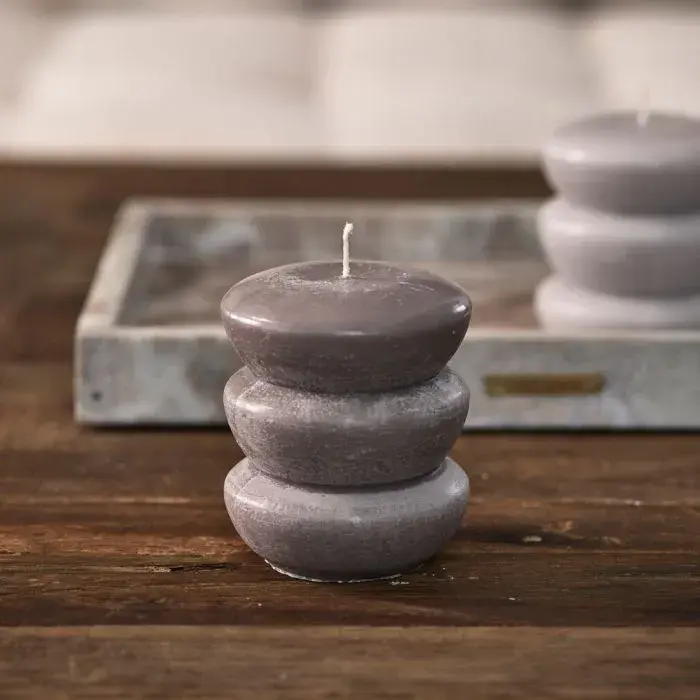 Rivièra Maison Bauble Candle grey 9*11cm
